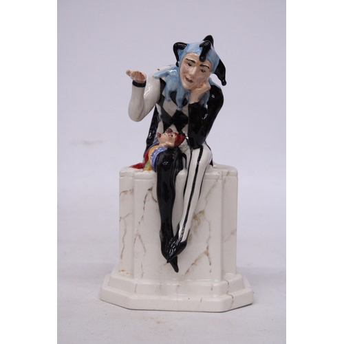 736 - A CARLTONWARE HANDPAINTED SHOW SPECIAL JESTER FIGURE