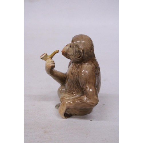 739 - A BESWICK MONKEY WITH A PIPE NO. 1049