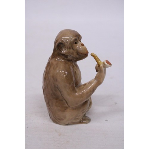 739 - A BESWICK MONKEY WITH A PIPE NO. 1049