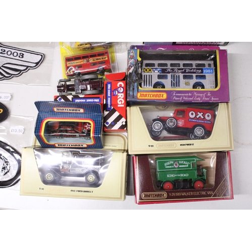 892 - A COLLECTION OF CARS SOME BOXED TO INCLUDE MATCHBOX, CORGI ETC