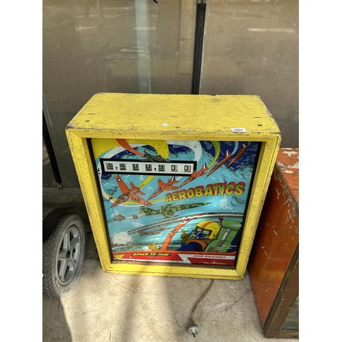 1522 - A VINTAGE AEROBATICS ARCADE MACHINE