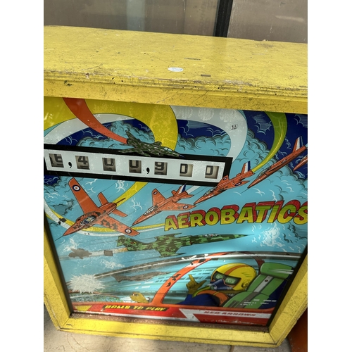 1522 - A VINTAGE AEROBATICS ARCADE MACHINE