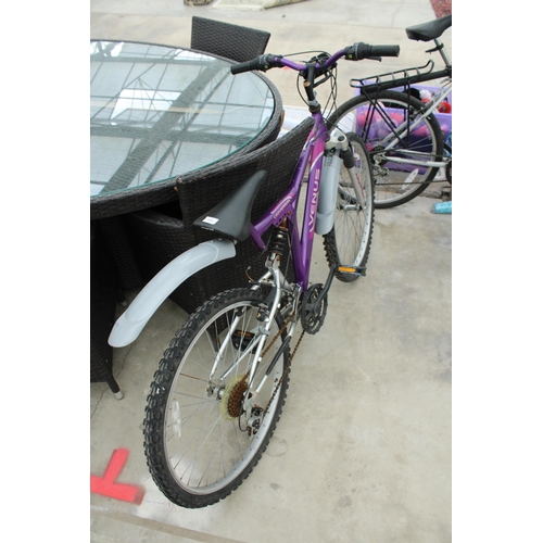 1701 - A VENUS UNIVERSAL LADIES MOUNTAIN BIKE WITH FRONT AND REAR SUSPENSION AND 21 SPEED GEAR SYSTEM