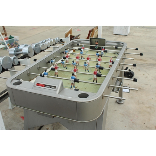 1793 - A LARGE RETRO METAL TABLE FOOTBALL GAME