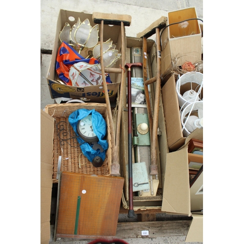 2291 - AN ASSORTMENT OF HOUSEHOLD CLEARANCE ITEMS