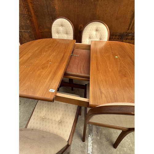 2527 - A TEAK DROXFORD (ALAN WARD) EXTENDING DINING TABLE, 56