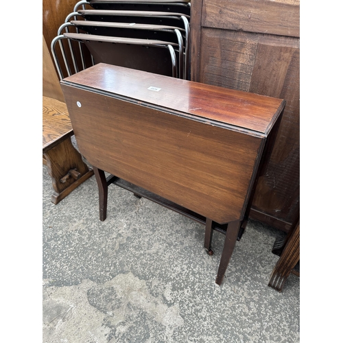 2578 - AN EDWARDIAN MAHOGANY SUTHERLAND TABLE