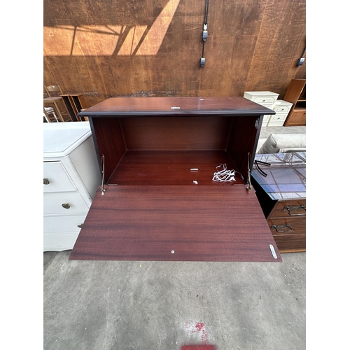 2605 - A MAHOGANY BUREAU 31.5