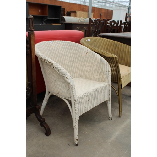 2761 - TWO LLOYD LOOM BEDROOM CHAIRS