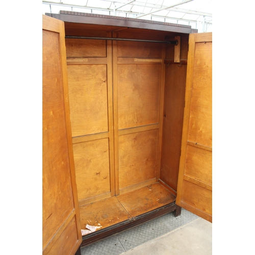 2787 - A MID CENTURY OAK 2-DOOR WARDROBE, 46