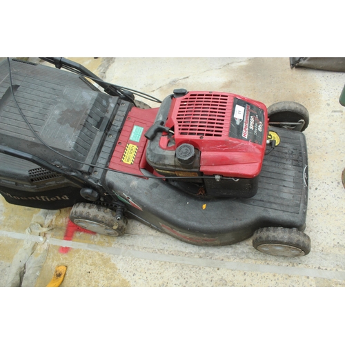 11 - MOUNTFIELD HI-PERFORMANCE SP550 6HP MOWER IN WORKING ORDER  NO VAT