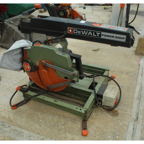 13 - DEWALT POWER SHOP BENCH SAW  NO VAT