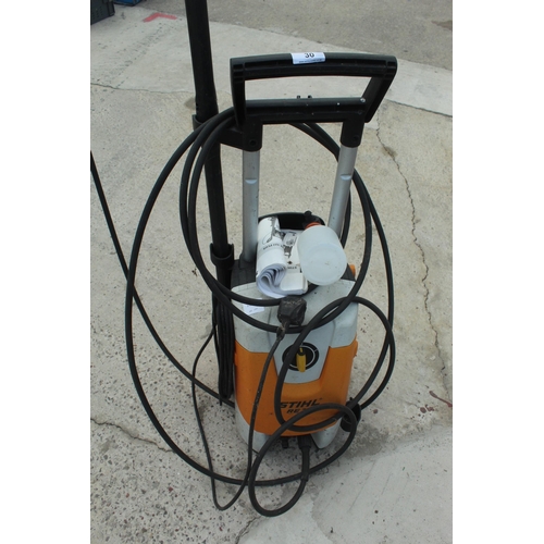 30 - STIHL RE108 ELECTRIC PRESSURE WASHER  NO VAT