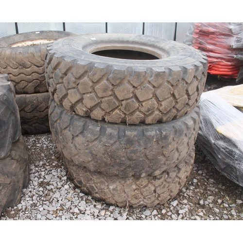 1011 - 3 MICHELIN TYRES 365/85-20  + VAT