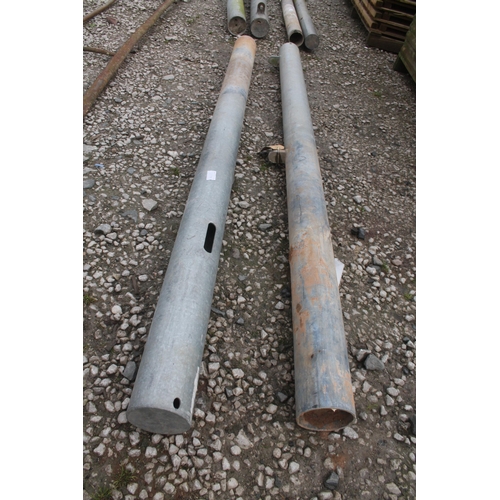 1038 - 2 G.I. GATE POSTS  + VAT