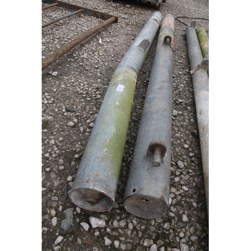 1039 - 2 G.I. GATE POSTS  + VAT