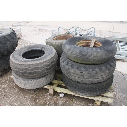 1048 - 7 WHEELS AND TYRES  NO VAT