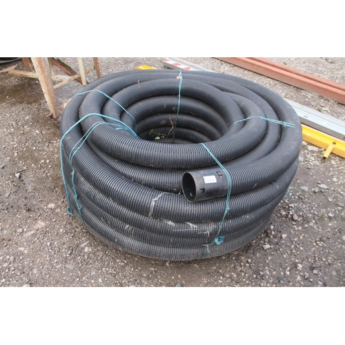 1085 - ROLL OF BLACK LAND DRAIN  4” DIAMETER NO VAT