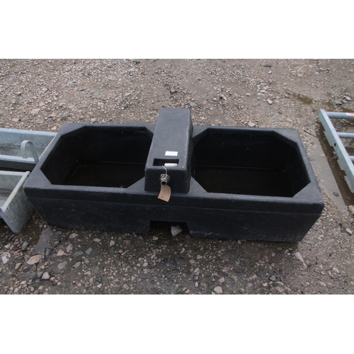 1093 - BLACK PLASTIC WATER TROUGH 4 FT  NO VAT