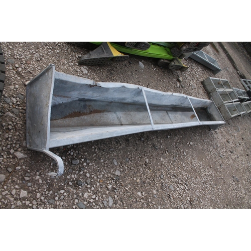 1097 - GI TWISTED TROUGH 8 FT  NO VAT