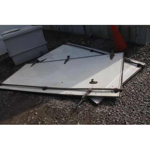 1154 - 2 CONTAINER DOORS  8' X 4' NO VAT