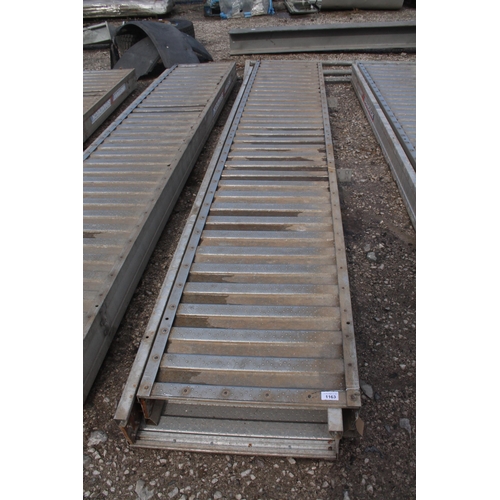 1163 - 2 ALUMINIUM SPANNDECK PLATFORMS 12’ x2’  NO VAT