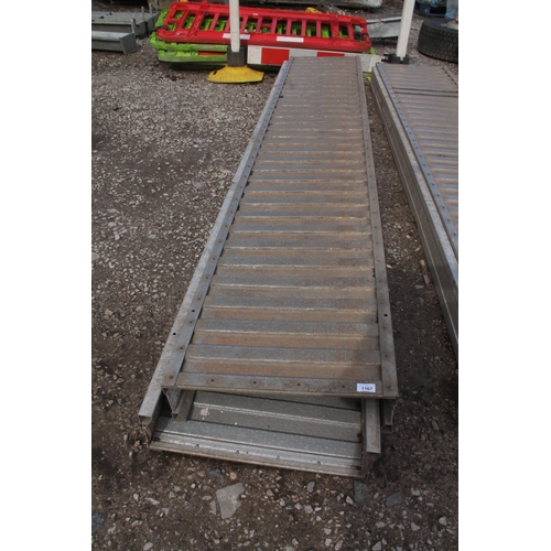 1167 - 2 ALUMINIUM SPANNDECK PLATFORMS 12’ x2’  NO VAT