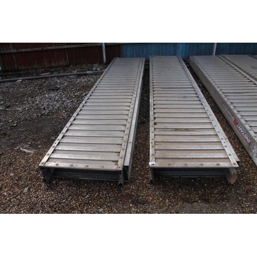 1168 - 4 ALUMINIUM SPANNDECK PLATFORMS 12’ x2’  NO VAT