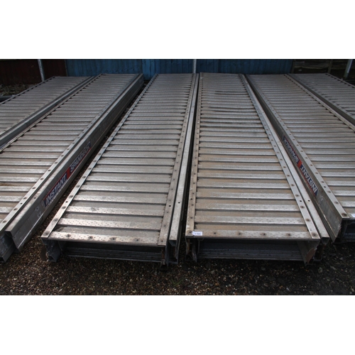 1169 - 4 ALUMINIUM SPANNDECK PLATFORMS 12’ x2’  NO VAT