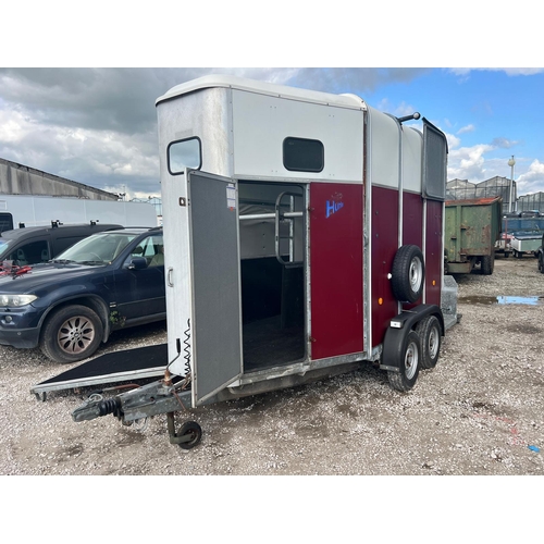 211 - IFOR WILLIAMS 510 HORSE TRAILER MAROON NEW FLOOR NEW FRONT RAMP NO VAT