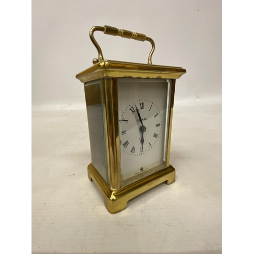 51 - A BAYARD 8 DAY CARRIAGE CLOCK IN GOOD WORKING ORDER BUT NO WARRANTY GIVEN