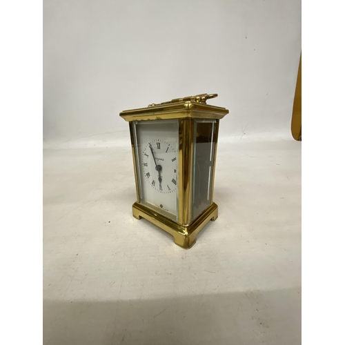 51 - A BAYARD 8 DAY CARRIAGE CLOCK IN GOOD WORKING ORDER BUT NO WARRANTY GIVEN