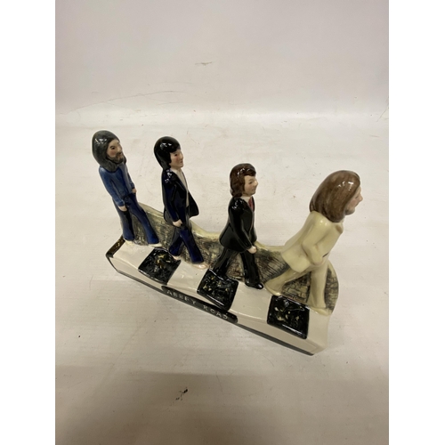 55 - A MANOR COLLECTABLES STAFFORDSHIRE ENGLAND BEATLES ABBEY ROAD FIGURE