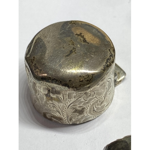 6A - THREE HALLMARKED BIRMINGHAM SILVER ITEMS TO INCLUDE A PIERCED DISH, TOOTHBRUSH AND NAIL BUFFER AND A... 