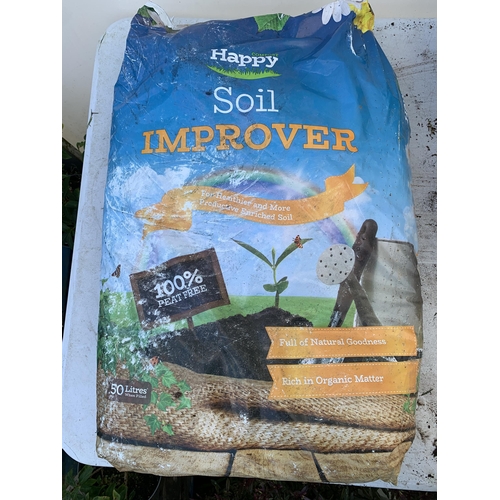 38 - FIVE LARGE BAGS OF SOIL IMPROVER - HIGH IN ORGANIC MATERIAL 50 LTRS NO VAT TO BE SOLD FOR THE FIVE