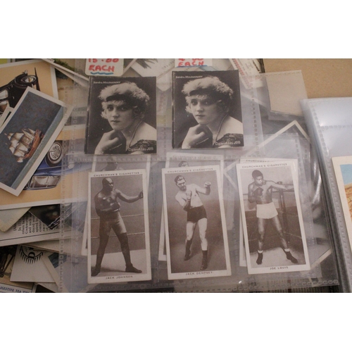 321 - A LARGE QUANTITY OF CIGARETTE TRADE CARDS, 1000’S  IN A CARDBOARD BOX . EXCELLENT SORTER