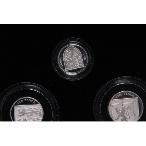 329 - A UK ROYAL MINT 2008 SILVER PIEDFORT COLLECTION . BOXED WITH COA