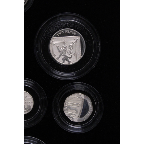 329 - A UK ROYAL MINT 2008 SILVER PIEDFORT COLLECTION . BOXED WITH COA