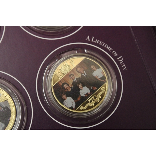 376 - A PRESENTATION PACKAGE CONTAINING THREE JUBILEE COLLECTION COMMEMORATIVE COINS ALL WITH COA