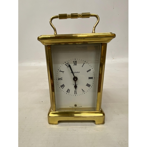 51 - A BAYARD 8 DAY CARRIAGE CLOCK IN GOOD WORKING ORDER BUT NO WARRANTY GIVEN