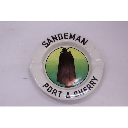 128 - A ROYAL DOULTON (FIRST) SANDEMAN PORT AND SHERRY ASHTRAY