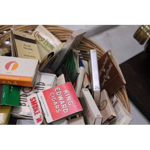 199 - A LARGE QUANTITY OF VINTAGE MATCHSTICKS BOXES (INCLUDING MATCHES) TO INCLUDE EL MACHO, BURGH ISLAND ... 