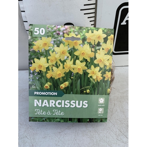 47 - FIFTY NARCISSUS 'TETE A TETE' BULBS IN A PACK. PLUS VAT TO BE SOLD FOR THE FIFTY