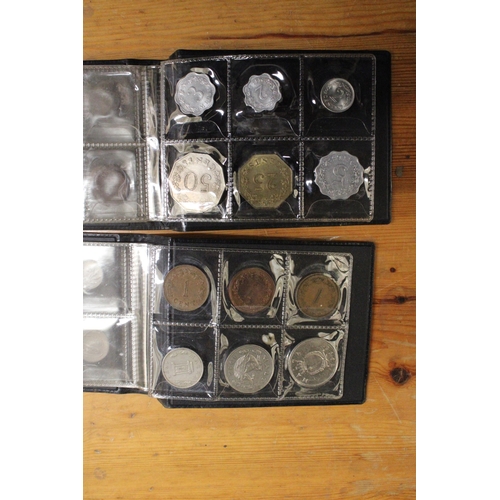 479 - TWO ALBUMS CONTAINING COINS OF MALTA