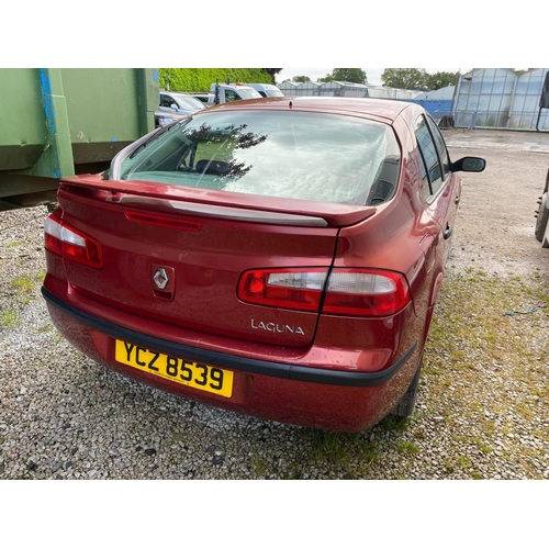 161 - RED RENAULT LAGUNA EXTREME 16V YCZ8539 5 DOORS MANUAL PETROL MILEAGE 63,000 REGISTERED 30 SEPT 2004 ... 