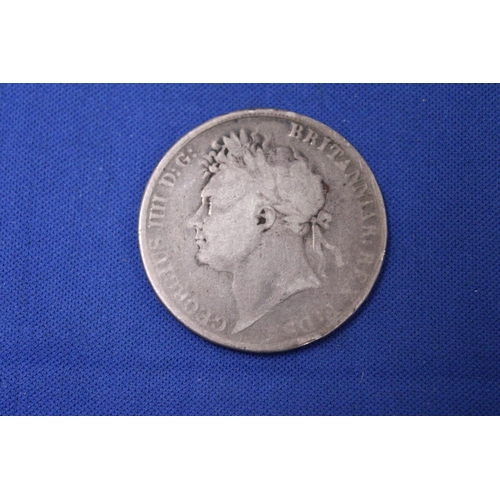 413 - AN 1821 SILVER CROWN