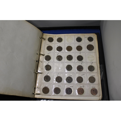 429 - A FOLDER CONTAINING A COLLECTION OF PRE-DECIMAL BRONZE COINAGE INCLUSIVE OF PENNY'S, HALF PENNY'S, E... 