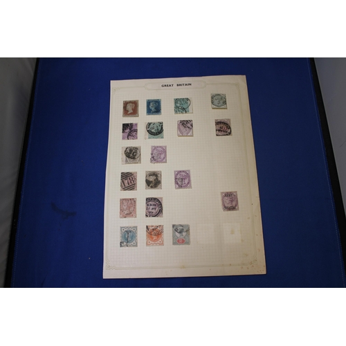 431 - A PAGE OF VICTORIAN GREAT BRITAIN STAMPS