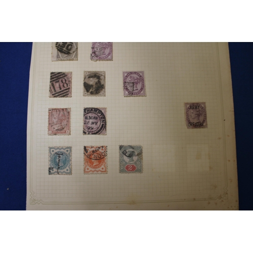 431 - A PAGE OF VICTORIAN GREAT BRITAIN STAMPS