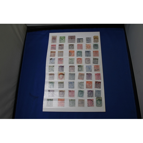 436 - A PAGE OF MIXED VICTORIAN STAMPS